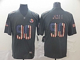 Nike Steelers 90 T.J. Watt 2019 Salute To Service USA Flag Fashion Limited Jersey,baseball caps,new era cap wholesale,wholesale hats